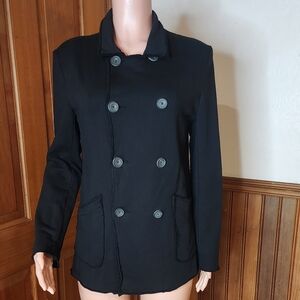 NWOT Frank & Eileen Belfast Black Sweatshirt Peacoat XS